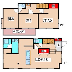 助川町5丁目一戸建ての物件間取画像